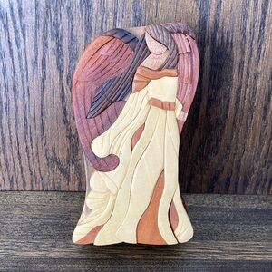 Carver Dan's Puzzle Box Angel Excellent Condition
